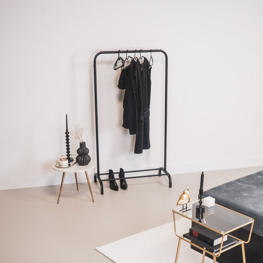 Kledingrek  Metaal  Zwart