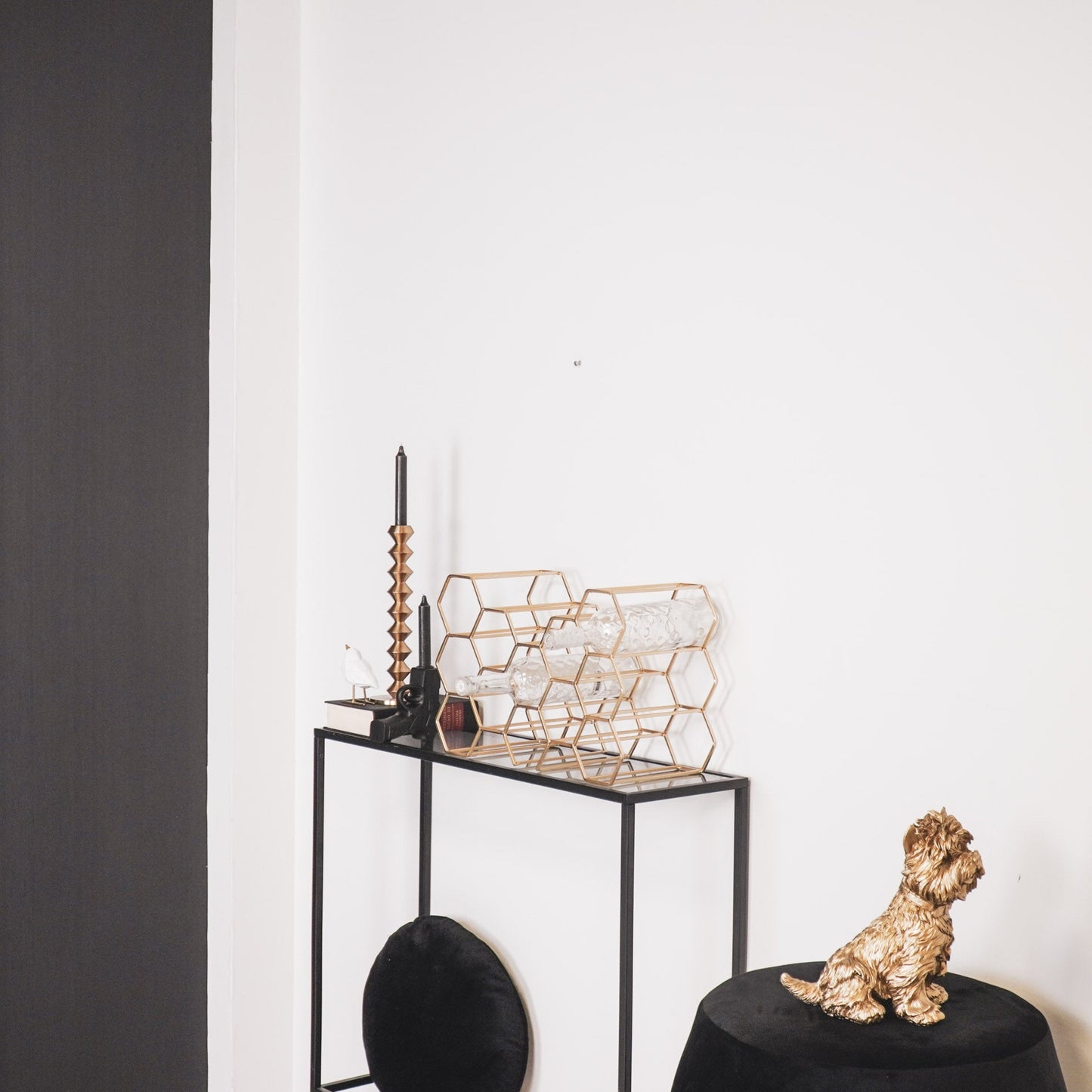 Wijnrek Metaal Goud 11 Flessen