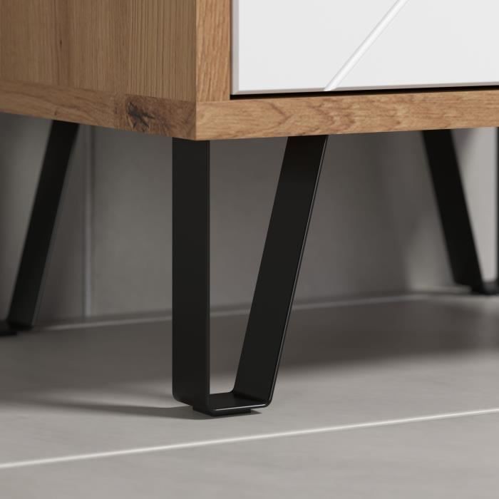 Badkamermeubel Mat Wit/Eiken